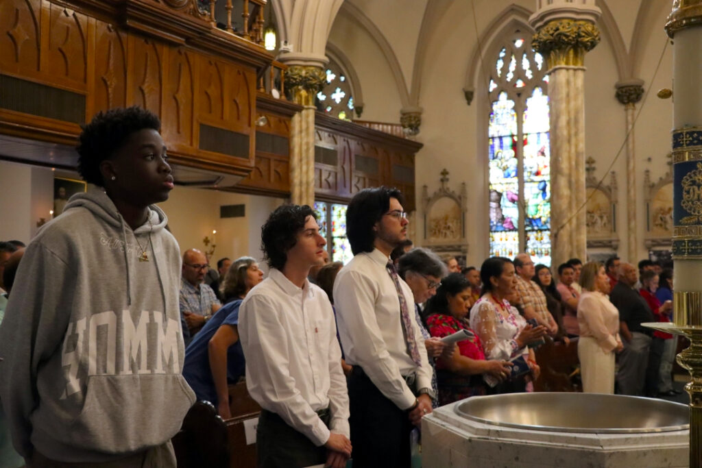 St. Patrick's anniversary Mass congregation