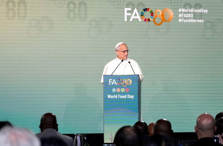 World hunger is ‘collective failure,’ pope says on World Food Day