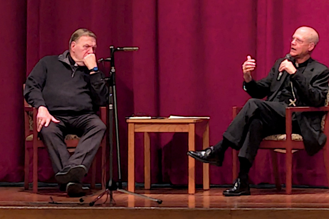 Cardinal Tobin and Archbishop Etienne - conference on polarization