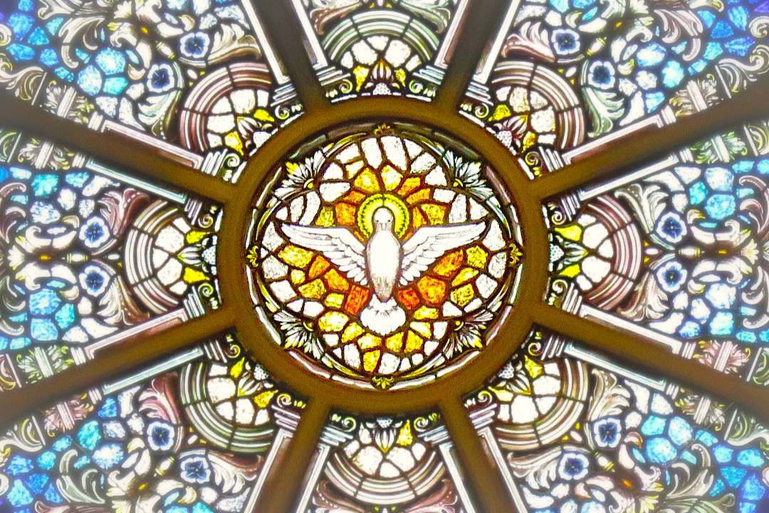 Holy Spirit Stained Glass window