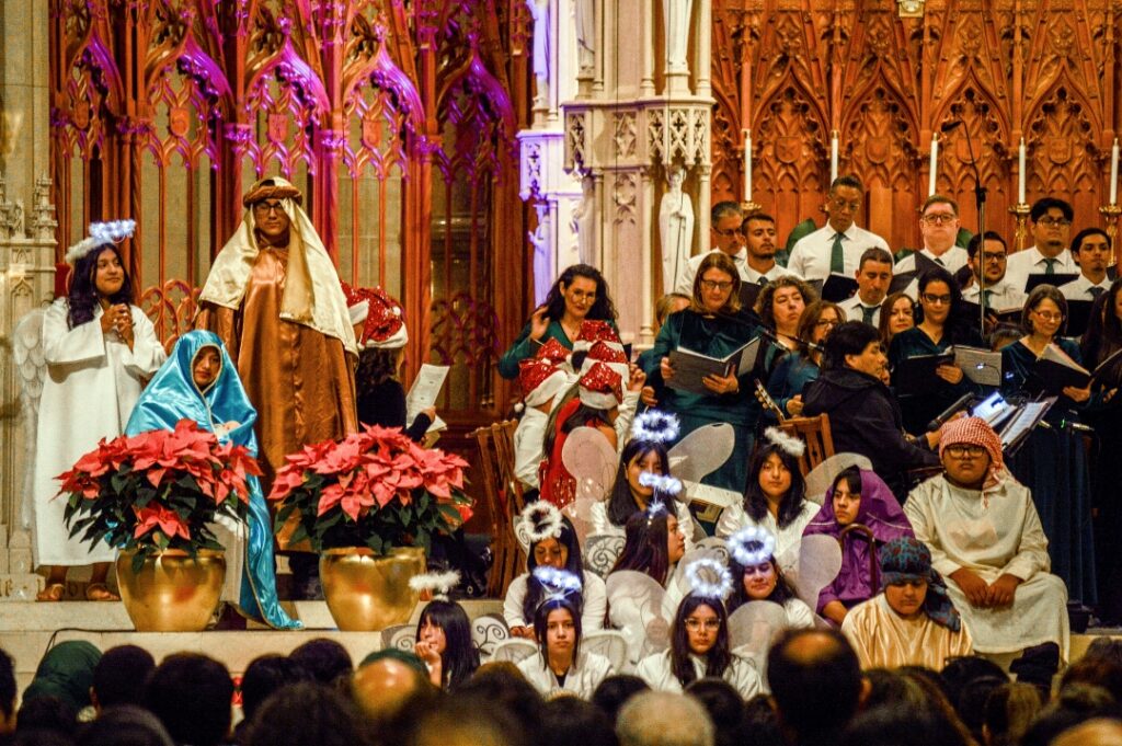 Navidad Latina with nativity scene