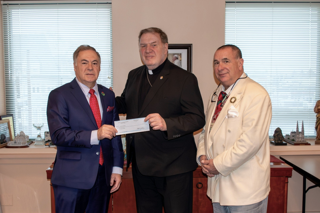 Tri-State Italian American Congress check presentation