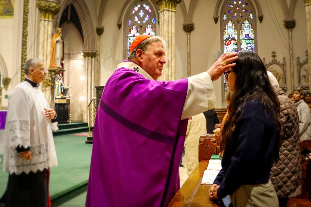 AWSP - Young woman receiving ashes