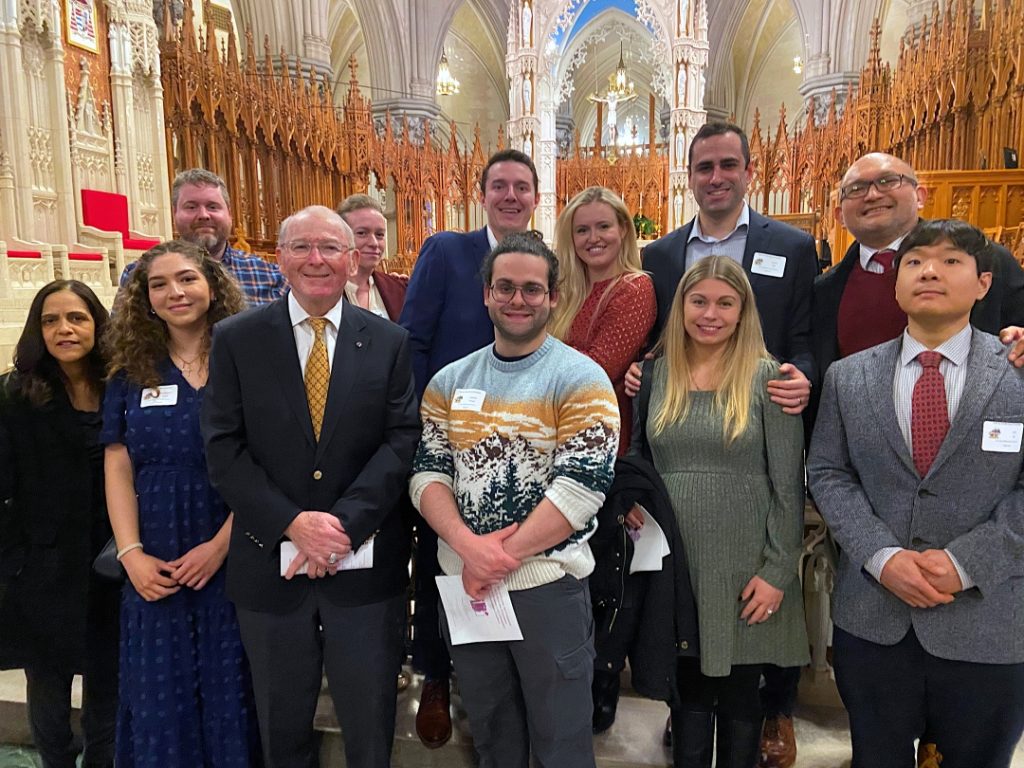 CCCR - Candidates and sponsors pose after liturgy