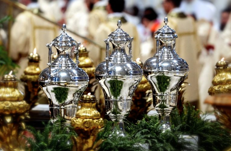 Holy oils at St Peters Basilica