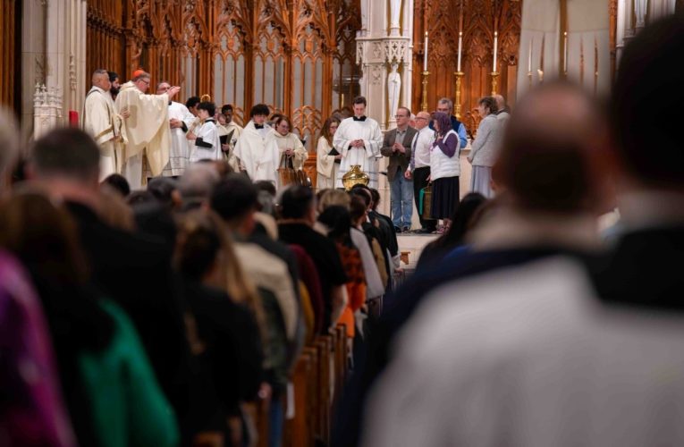 CM26 - Cardinal Tobin blesses holy oils during Chrism Mass