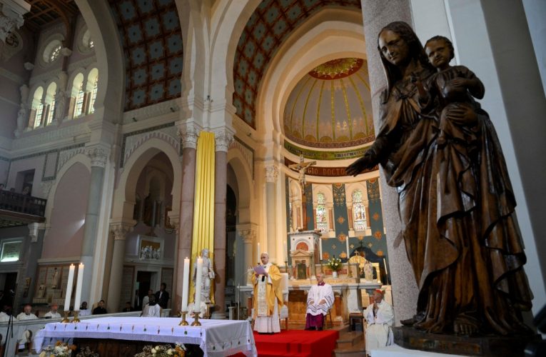 PTA - Pope Leo speaks at Cathedral of St Augustine Algeria