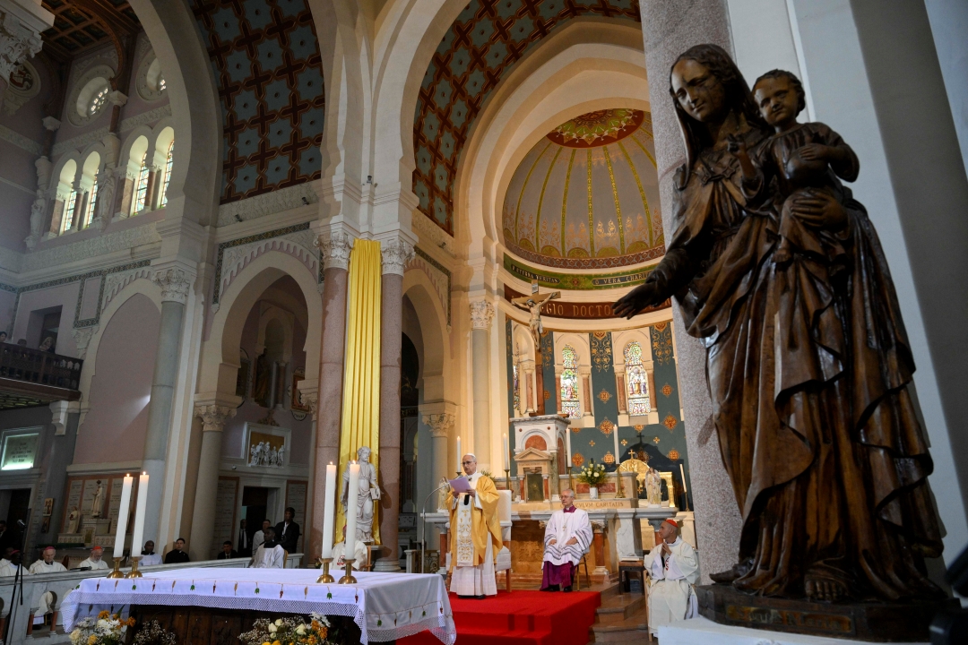 PTA - Pope Leo speaks at Cathedral of St Augustine Algeria