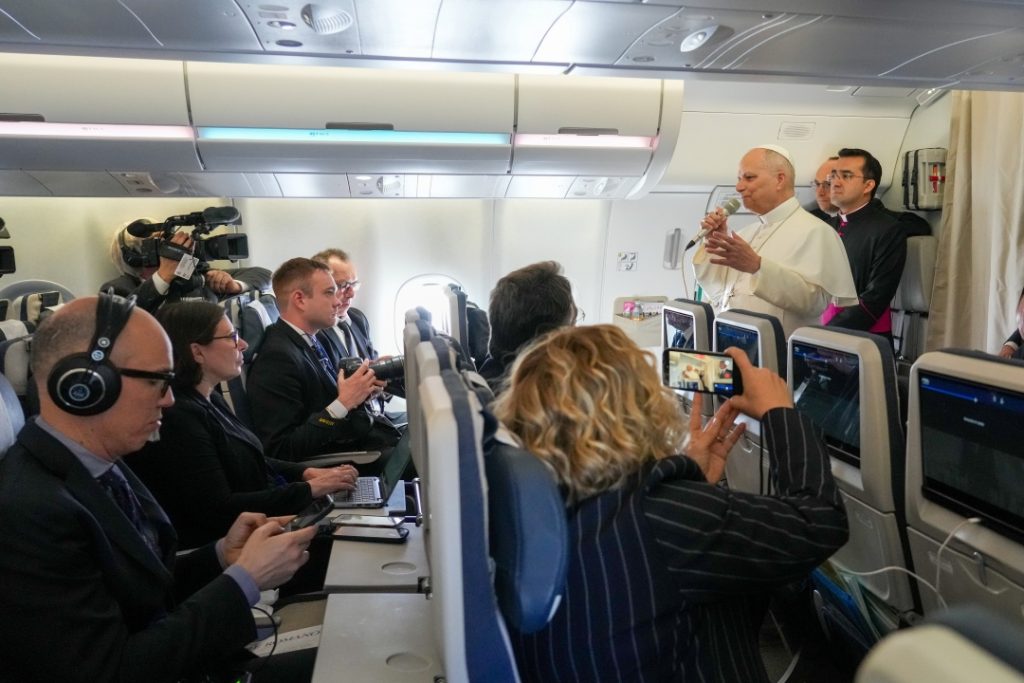 PL1A - Pope speaks with reporters trip to Africa