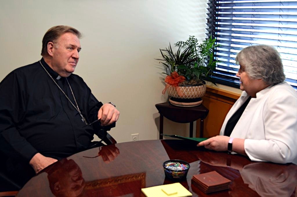 Cardinal Tobin and Sister Wormann
