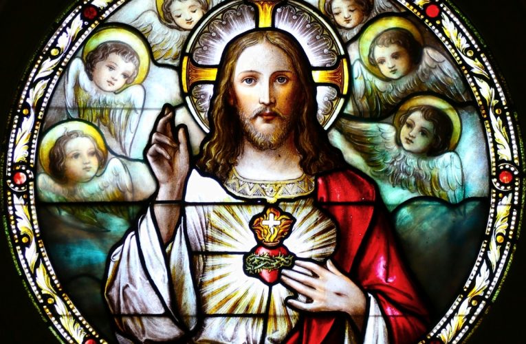 Sacred Heart window St Andrew Church - Sag Harbor NY - 1080