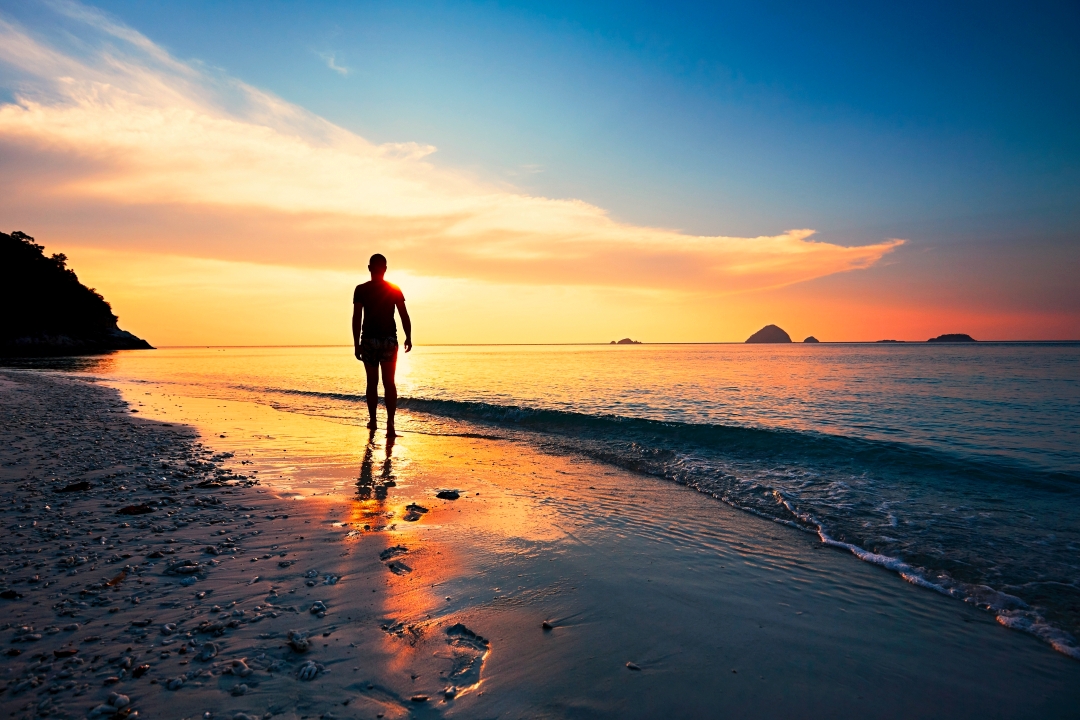 sunset on beach