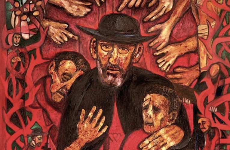 Fr Damien painting