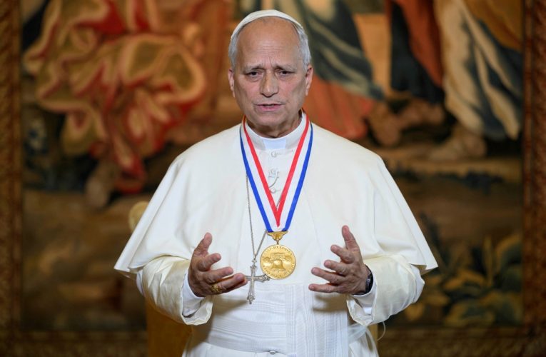 Pope Leo accepts Liberty Medal