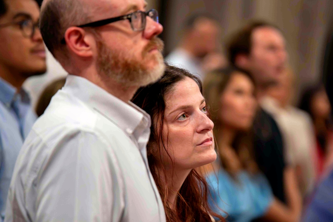 MFEC - Couple during Mass for Engaged Couples