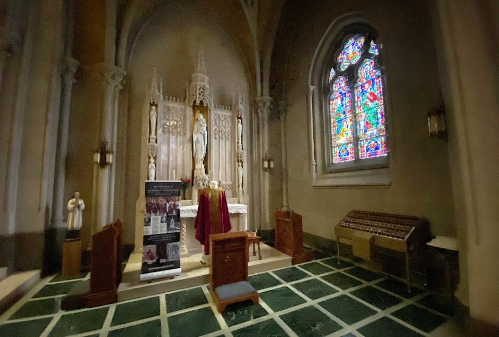 Archbishop Fulton Sheen display Cathedral